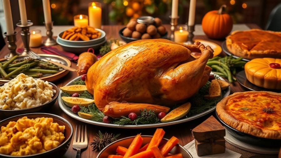 Affordable Thanksgiving meal in Charlotte with traditional feast.