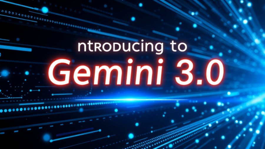 Futuristic Gemini 3.0 Pro Models digital introduction banner