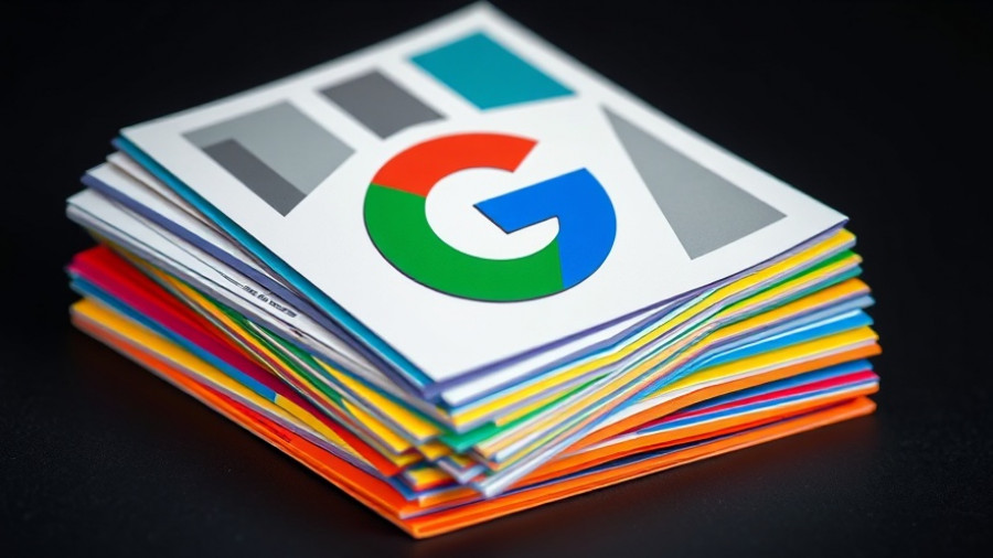 Colorful cards with Google News icon.
