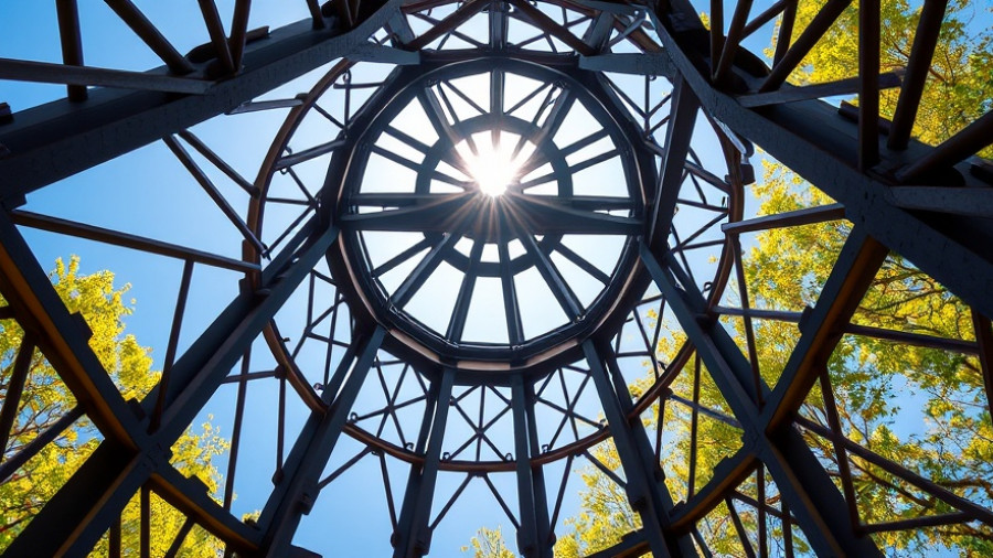 Bell tower with sunlight filtering through, Georgia Bulldogs football imagery.