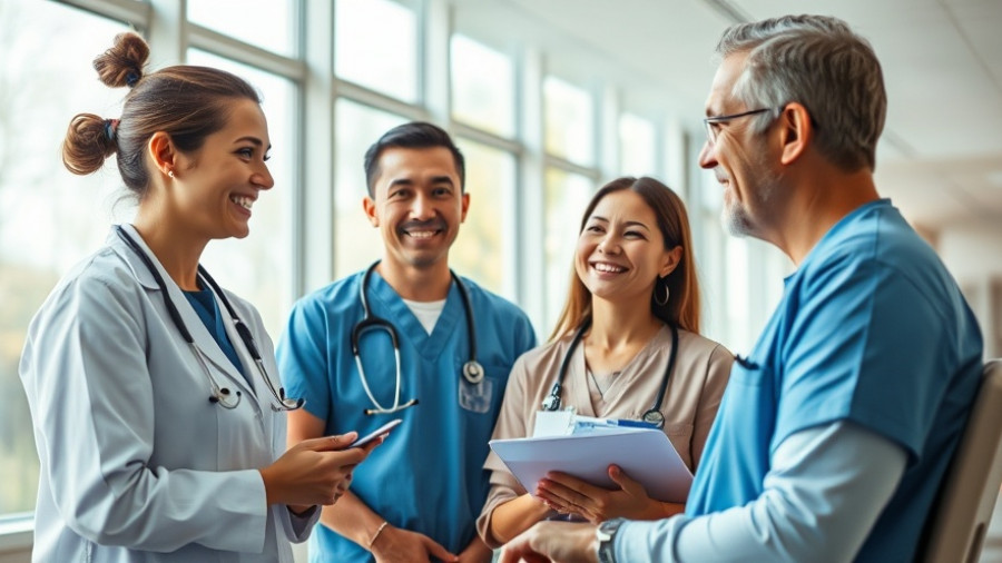 AI healthcare solutions in a modern hospital setting