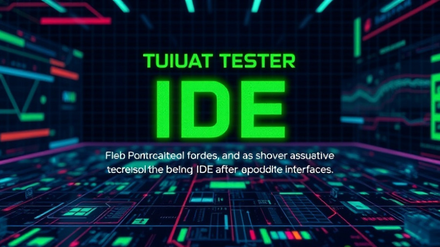 Atis IDE for developers advertisement with vibrant green tech theme.