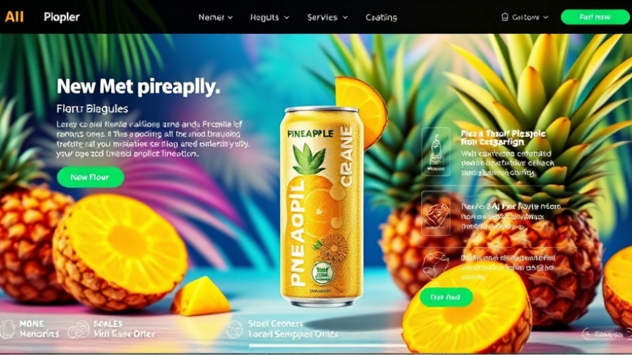 AI technology for creative professionals visualized through vibrant pineapple drink design.