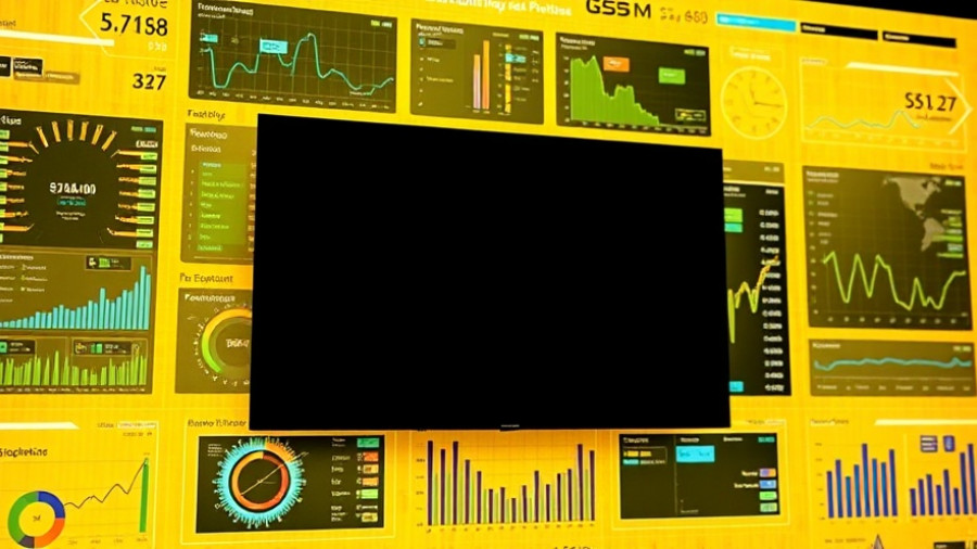 AI healthcare communication technology on vibrant digital dashboard.