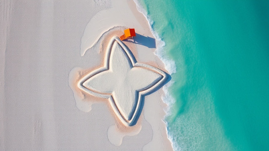 Miami Arts Celebration sand sculpture on beach with ocean view.
