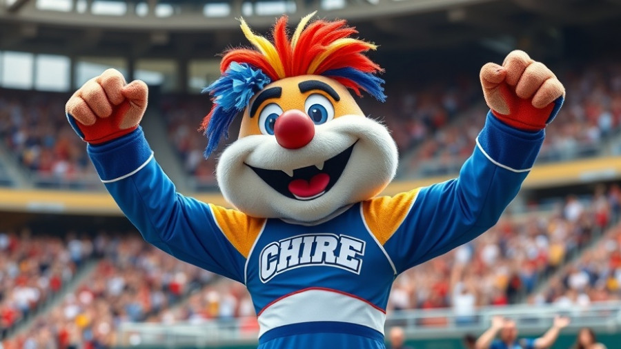 Florida Gators mascot in stadium during game.