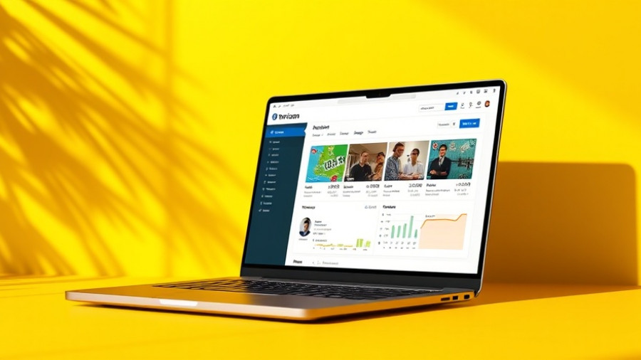 Omnissa Horizon platform interface on a laptop screen with yellow background.