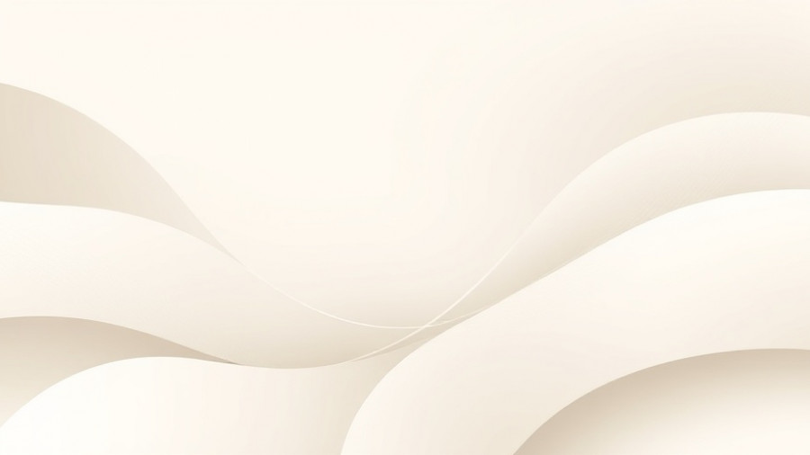 Minimalist abstract lines with soft flowing curves in beige tones, AI Society Impact.