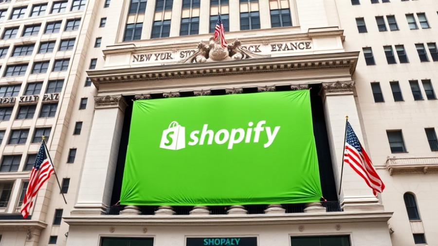 Shopify banner at NYSE highlights AI technology trends