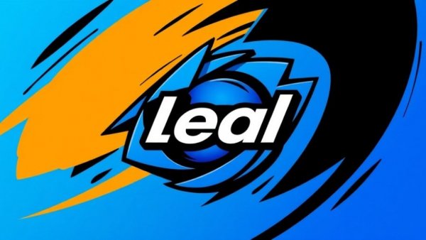 Abstract Microsoft logo with vibrant blue and black design