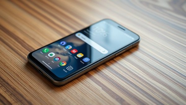 Google Pixel smartphone featuring new update interface.