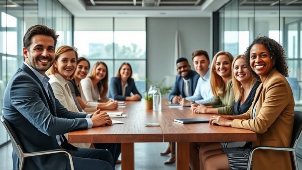 Ethan Burdick music industry news: group of professionals in office.