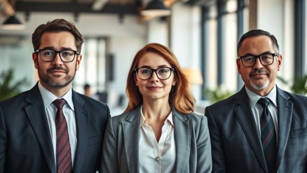 Confident professionals discussing circular AI investments.