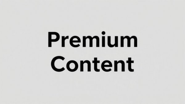 Premium Content placeholder in grayscale.