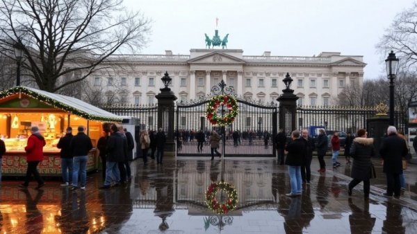 Buckingham Palace Christmas market: why tourists flocked there – and found just locked gates and big puddles