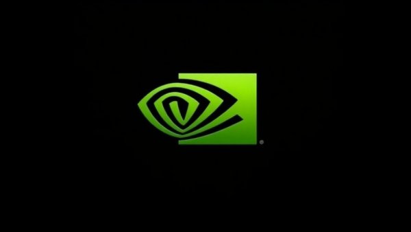 Nvidia logo showcasing AI chip revenue potential.