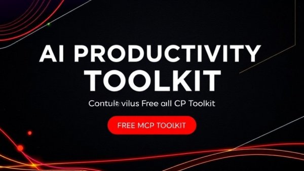 MCP Toolkit for AI Productivity ad with bold design and features.