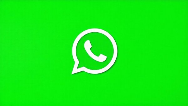 WhatsApp logo on green background symbolizing app theme.