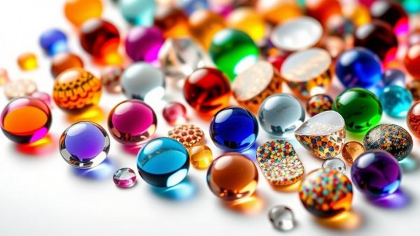 Abby Modell Rainbow Galaxy installation with colorful glass spheres.