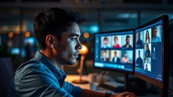 AI creativity in virtual conference multitasking.