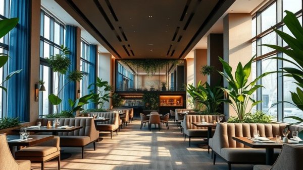 Brooklyn Chop House Miami elegant interior with plush seating.