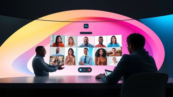 Microsoft Copilot at work in a vibrant digital setting