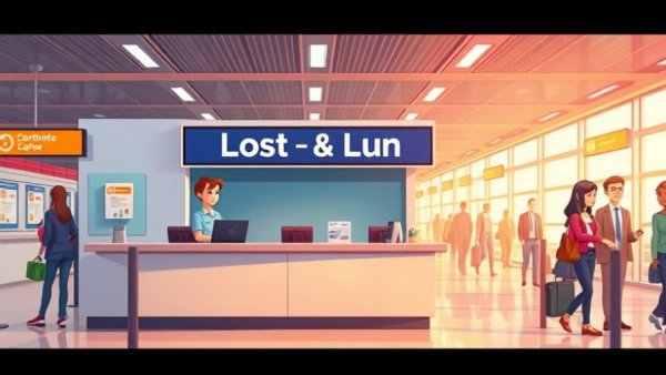 Goodwill Industries airport lost-and-found services animated counter