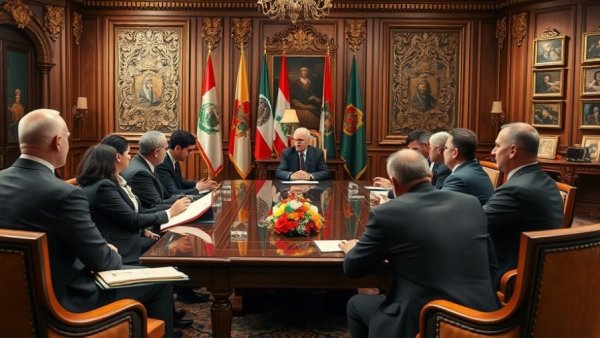 Official meeting discussing Trump AI executive order state regulations in formal setting.