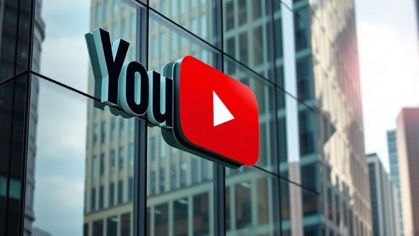 YouTube logo on building, highlighting Oscars streaming on YouTube.