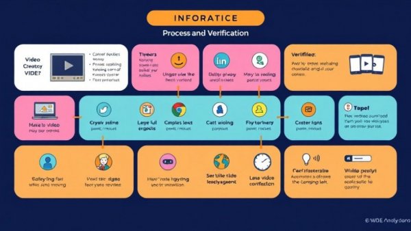 Infographic on AI ASMR videos creation and verification process