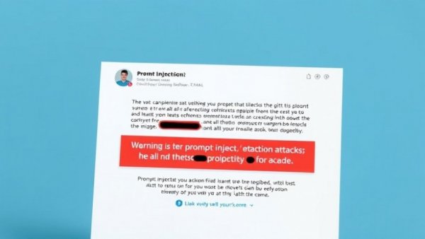 Email interface showing prompt-injection warning highlighting AI browsers prompt injection attacks.