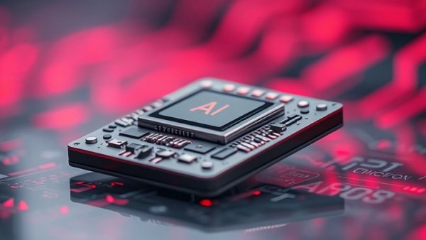 Nvidia Groq AI chip in futuristic sci-fi setting