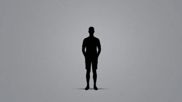 Silhouette of a person representing AI and society concept.