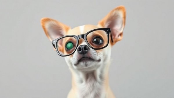Chihuahua with glasses showcasing best gadgets for your pet