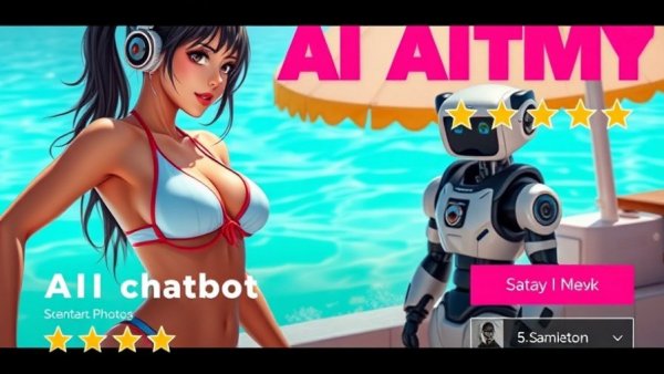 AI marketing tools ad with chatbot promotion graphic.