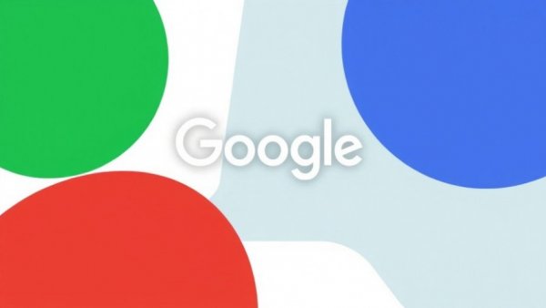 Google logo on colorful geometric background related to AI health advice removal.