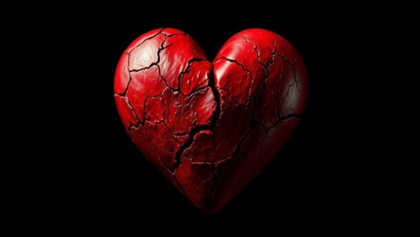Symbolic cracked heart depicting legal rift, Elon Musk OpenAI legal battle.