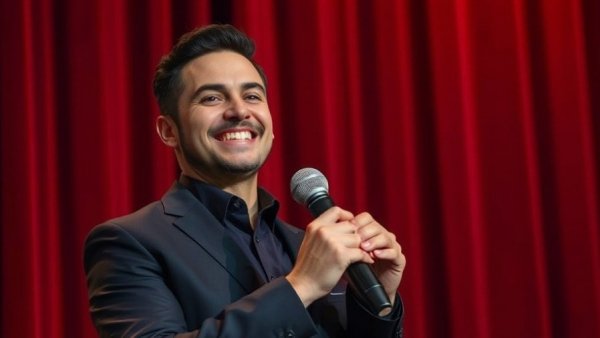 Man speaking about California wealth tax implications at an event