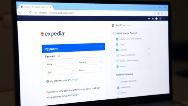 Gemini side panel in Chrome showing Expedia payment page.