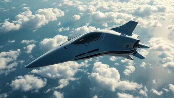 Futuristic spacecraft hovering above Earth, showcasing advanced technology.