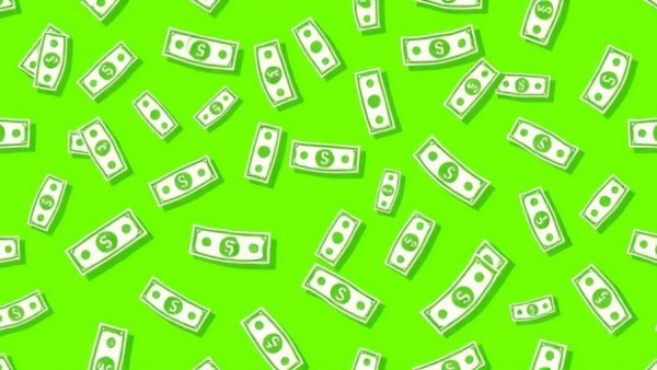 Dollar bills pattern symbolizing consumer stalkerware data breaches.