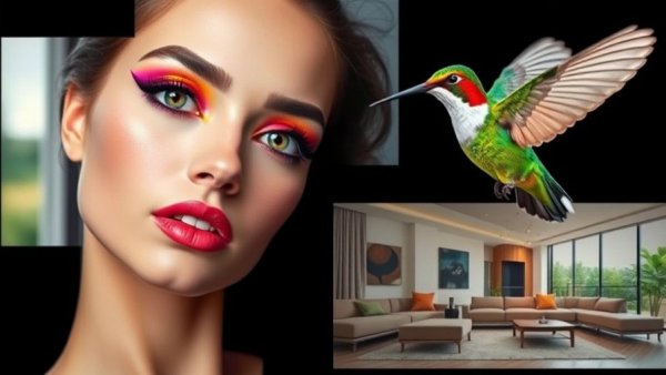 Dynamic collage showcasing best AI tools for image editing.