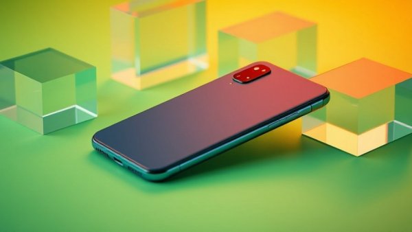 Sleek smartphone enhancing business customer experience with AI.