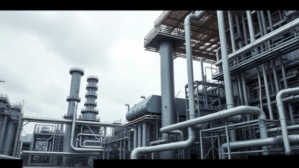 Expansive industrial power plant infrastructure, related to data center power generation.