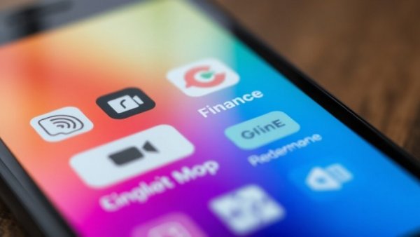 Close-up of smartphone apps highlighting iOS vulnerabilities exploited topic.