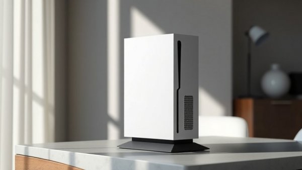 Sleek modern Xbox console on a table, minimalistic setting.