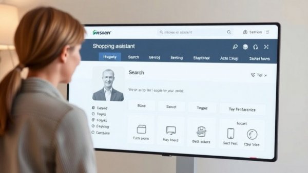 Meta AI shopping tool user interface with search options displayed.