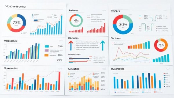 Infographic of AI understanding videos with dataset reasoning.