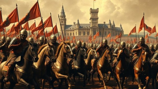 AI-generated art in games depicting a Renaissance battle scene.