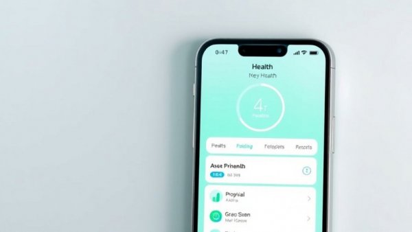 Mobile displaying AI health tools app interface
